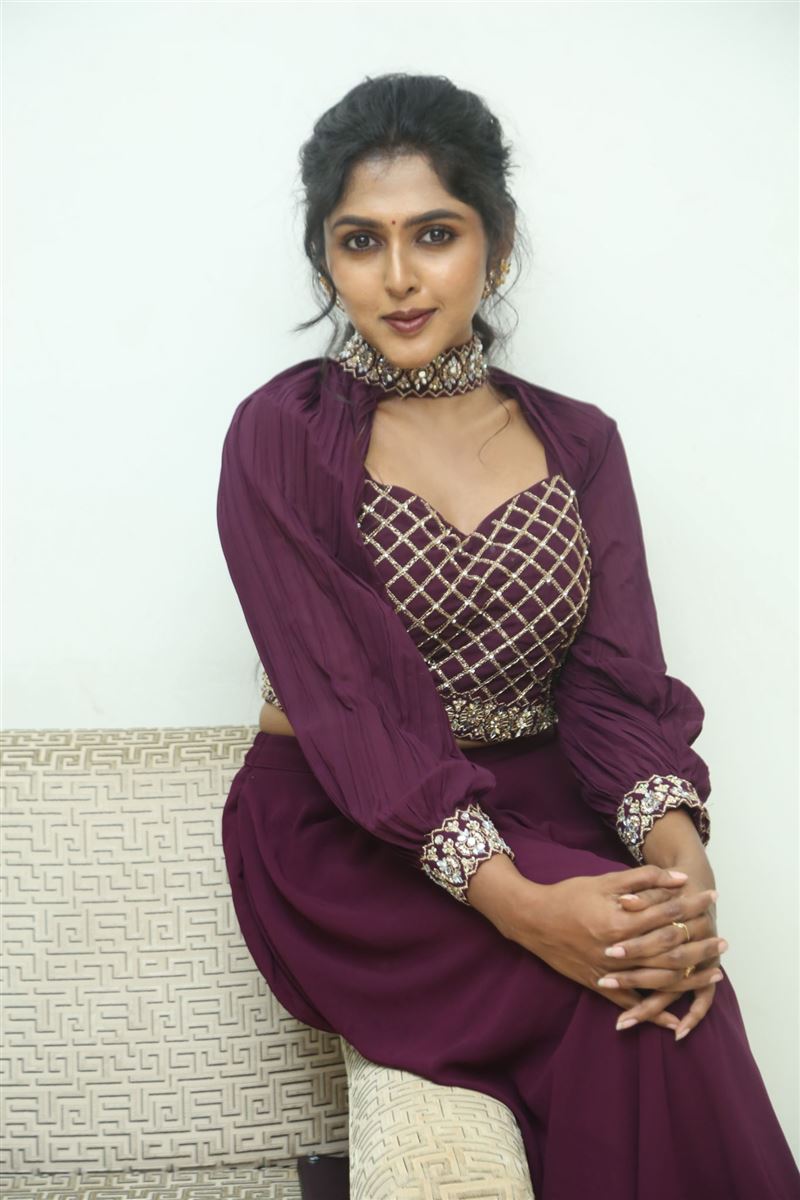 Telugu Actress Charishma Shreekar at Lakshmi Kataksham Movie Launch